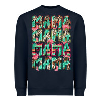 Navy mama mama mama mama Heavyweight Sweatshirt - Zillion Design Studio