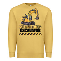 Antique Gold see you later excavator Premium Sweatshirt - MaliasSmallBusiness