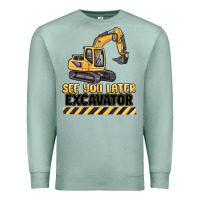 Seafoam see you later excavator Premium Sweatshirt - MaliasSmallBusiness