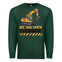 Sports Green see you later excavator Premium Sweatshirt - MaliasSmallBusiness