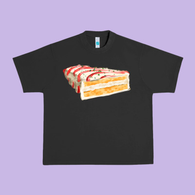 White Christmas Cake Urban Heavy Tee Designed By Fadigitalartstudio