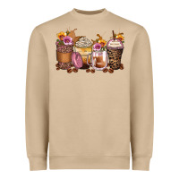 Mushroom leopard rose glitter flowers coffee cups Heavyweight Sweatshirt - Zillion Design Studio