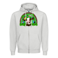 Dove Grey st patricks cow rainbow Zipper Hoodie - Artiststas