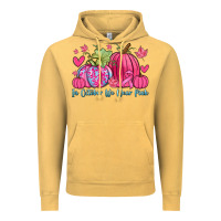 Vintage Mustard in october we wear pink Vintage Hoodie - Zillion Design Studio
