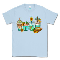 Dusty Blue jesus coffee cups Classic Tee - AdoDesignShop