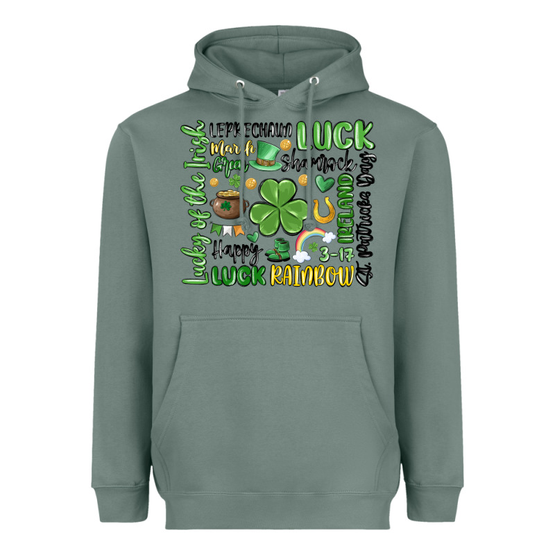 St. Patricks Day Heavyweight Hoodie by MaliasSmallBusiness | Teevron