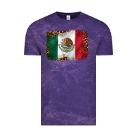 Cloud Purple mexican and leopard flag Vintage Tee - CTS Tumbler Store