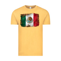 Mexican And Leopard Flag Vintage Tee | Teevron