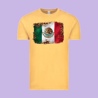 Mexican And Leopard Flag Vintage Tee Designed By Cts Tumbler Store