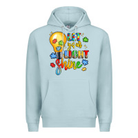 Blue Mist let your light shine Premium Hoodie - LillyAllenDesigns
