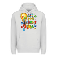 Dove Grey let your light shine Premium Hoodie - LillyAllenDesigns