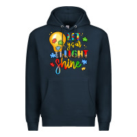 Navy let your light shine Premium Hoodie - LillyAllenDesigns