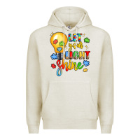 Oatmeal Heather let your light shine Premium Hoodie - LillyAllenDesigns
