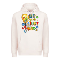 Pale Pink let your light shine Premium Hoodie - LillyAllenDesigns