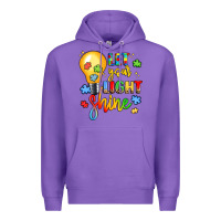 Purple let your light shine Premium Hoodie - LillyAllenDesigns