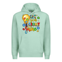Seafoam let your light shine Premium Hoodie - LillyAllenDesigns