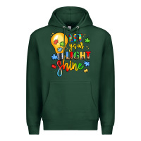 Sports Green let your light shine Premium Hoodie - LillyAllenDesigns