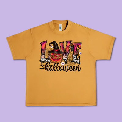 Love Halloween Urban Heavy Tee Designed By Cowhidedigitalart