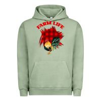 Pigment Oil Green Farm Life Urban Hoodie - Bettercallsaul