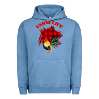 Pigment Pebble Blue Farm Life Urban Hoodie - Bettercallsaul