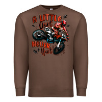 Chestnut a little dirt never hurt dirt bike Premium Sweatshirt - MaliasSmallBusiness