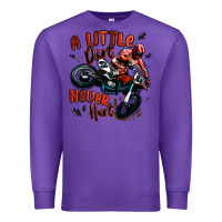 Purple a little dirt never hurt dirt bike Premium Sweatshirt - MaliasSmallBusiness