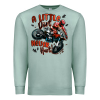 Seafoam a little dirt never hurt dirt bike Premium Sweatshirt - MaliasSmallBusiness