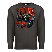 Smoke a little dirt never hurt dirt bike Premium Sweatshirt - MaliasSmallBusiness