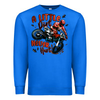 True Royal a little dirt never hurt dirt bike Premium Sweatshirt - MaliasSmallBusiness