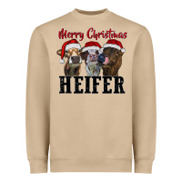 Mushroom merry christmas heifer Heavyweight Sweatshirt - RanaPortraitStore