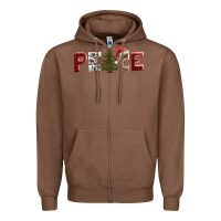 Chestnut peace christmas Zipper Hoodie - AdoDesignShop