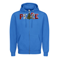 True Royal peace christmas Zipper Hoodie - AdoDesignShop