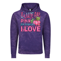 Cloud Purple i wear pink for someone i love Vintage Hoodie - Zillion Design Studio