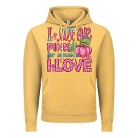 Vintage Mustard i wear pink for someone i love Vintage Hoodie - Zillion Design Studio