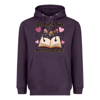 Plum she's got a book for every situation Heavyweight Hoodie - MaliasSmallBusiness