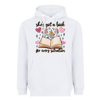 White she's got a book for every situation Heavyweight Hoodie - MaliasSmallBusiness