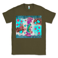 Army Green mommy leopard turquoise Classic Tee - JahusDesignShop