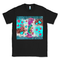 Black mommy leopard turquoise Classic Tee - JahusDesignShop
