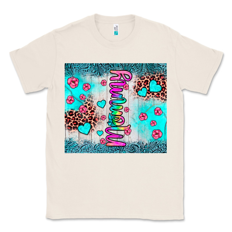 Mommy Leopard Turquoise Classic Tee by JahusDesignShop | Teevron
