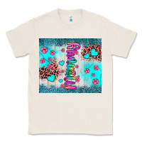 Natural mommy leopard turquoise Classic Tee - JahusDesignShop