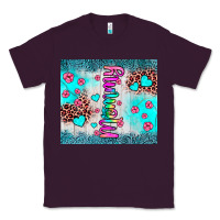 Plum mommy leopard turquoise Classic Tee - JahusDesignShop