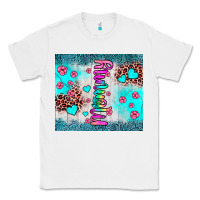 White mommy leopard turquoise Classic Tee - JahusDesignShop