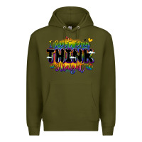 Army Green pride and identity expression Premium Hoodie - LillyAllenDesigns