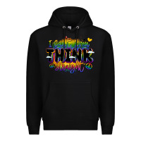 Black pride and identity expression Premium Hoodie - LillyAllenDesigns
