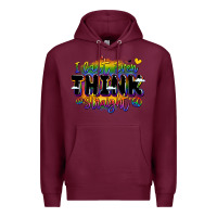 Burgundy pride and identity expression Premium Hoodie - LillyAllenDesigns