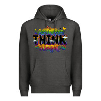 Charcoal Heather pride and identity expression Premium Hoodie - LillyAllenDesigns