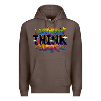 Coffee pride and identity expression Premium Hoodie - LillyAllenDesigns