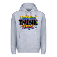 Heather Grey pride and identity expression Premium Hoodie - LillyAllenDesigns