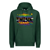 Sports Green pride and identity expression Premium Hoodie - LillyAllenDesigns