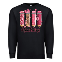 Black valentine's day teacher life pencils Premium Sweatshirt - MaliasSmallBusiness
